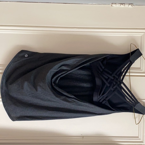 Lululemon top with fit in sports bra. - Picture 2 of 4